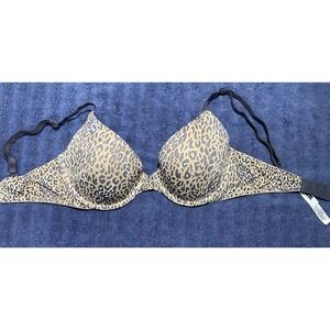 Victoria's Secret Pink Wear Everywhere T-Shirt Bra 32D Printed Padded Adjustable